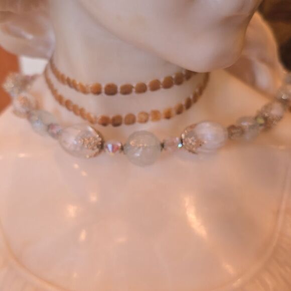 Vintage Necklace made of Beads from 1950's! Very Sparkling! - Picture 5 of 5